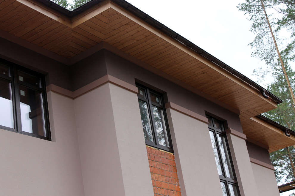 Дом из кирпича в "Охтинском парке"