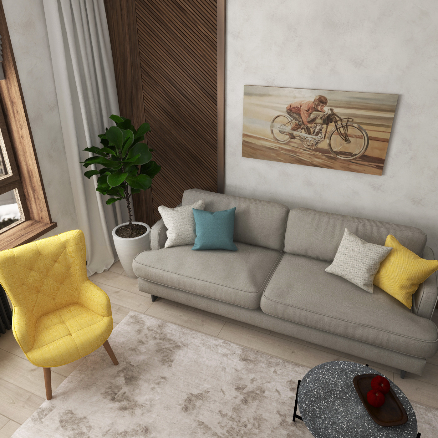 Дизайн квартиры "Эколофт"