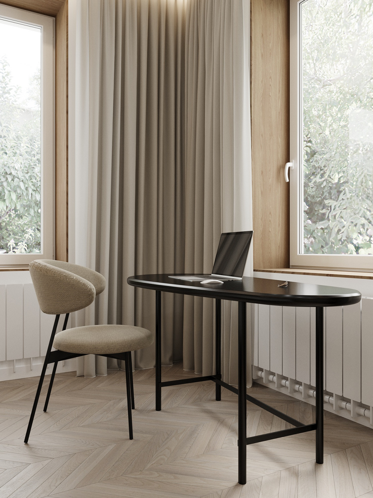 Мастер-спальня в загородном доме