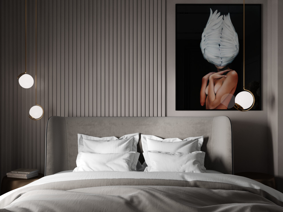 Спальня в проекте квартиры для Алексея и Анастасии