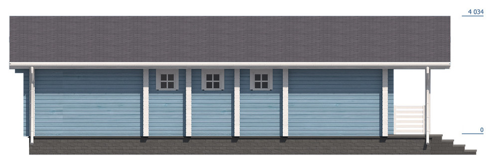 Дом из профилированного бруса "Солнечногорск"