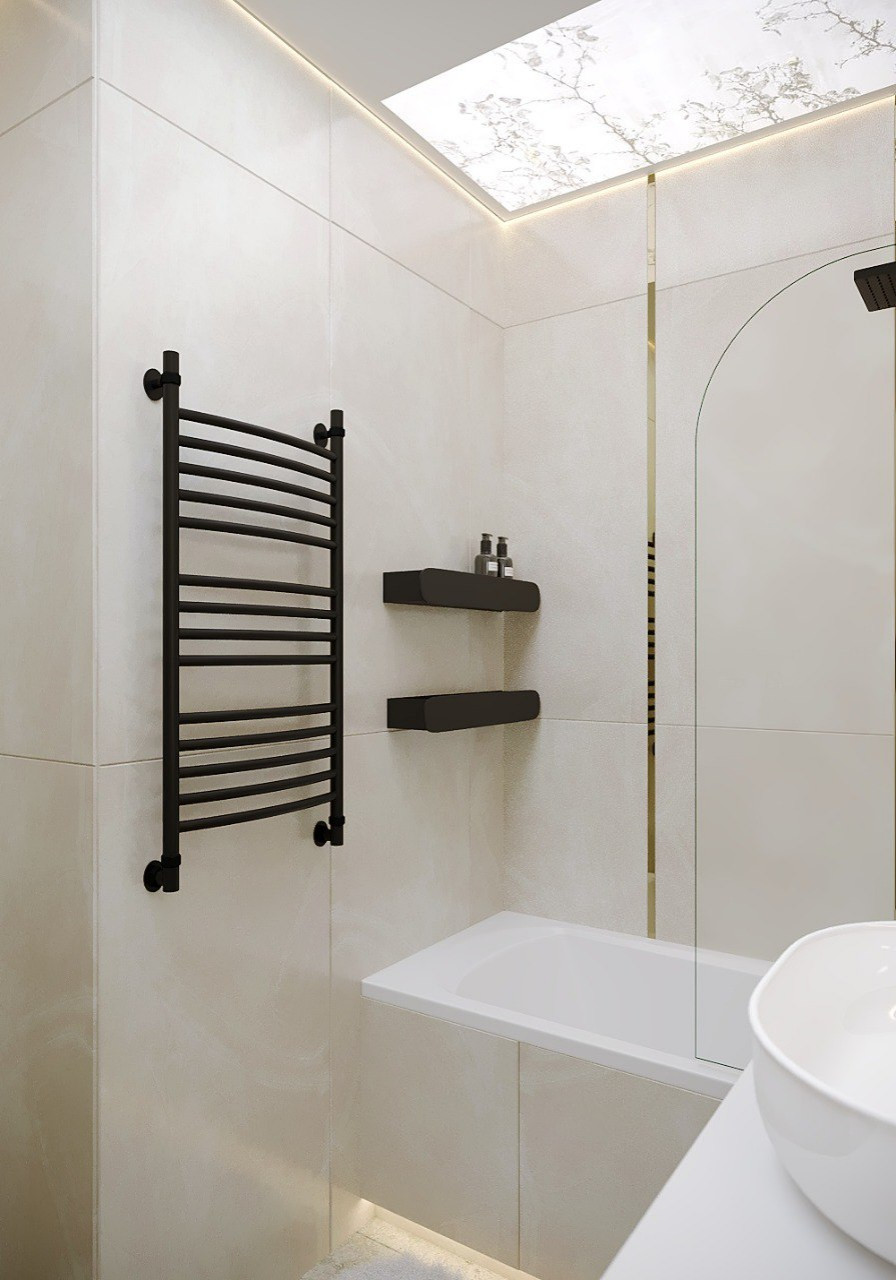 Нежная ванная комната в современном стиле