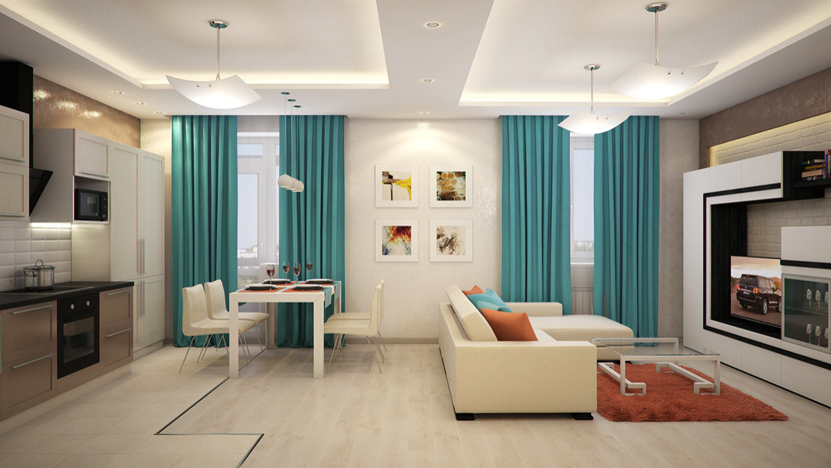 Дизайн-проект квартиры ЖК Левобережный 70 м2 (Современный стиль)