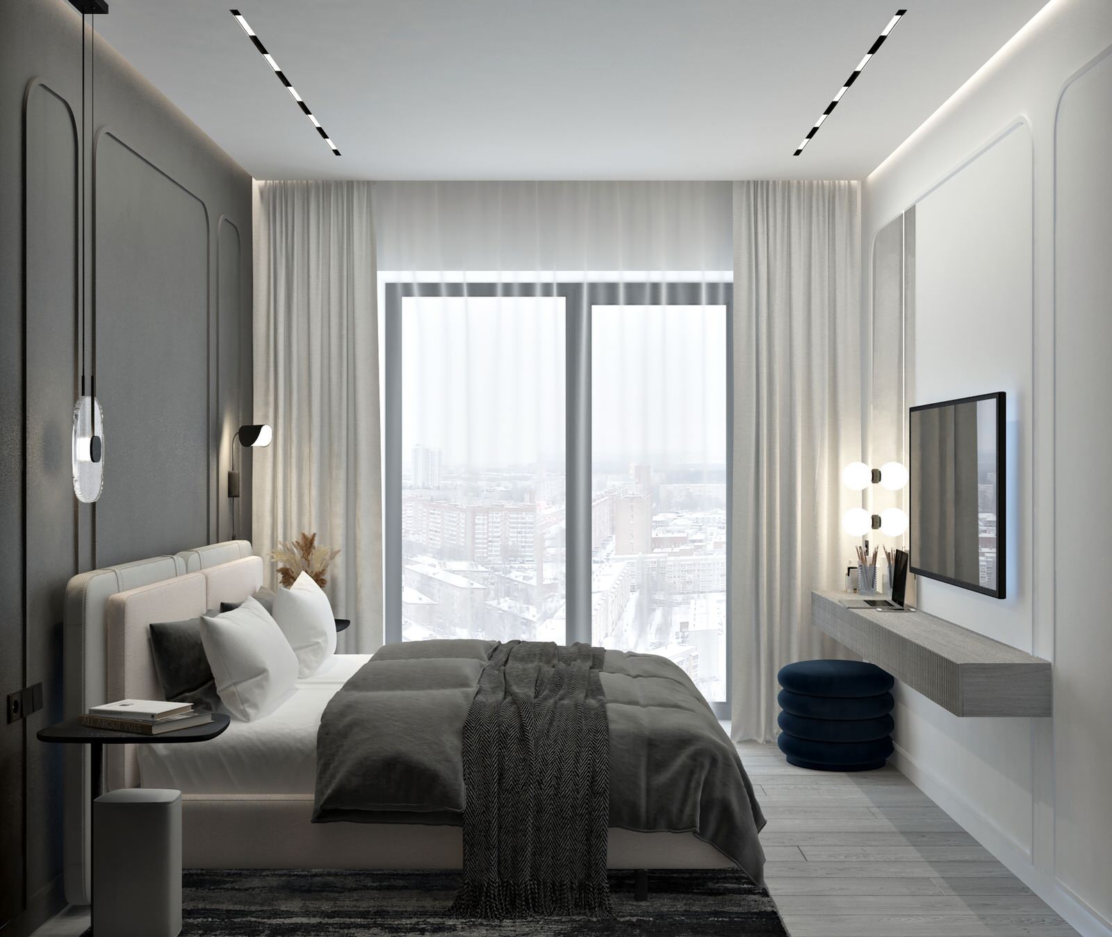 2-х комнатная квартира в современном стиле для молодой семьи