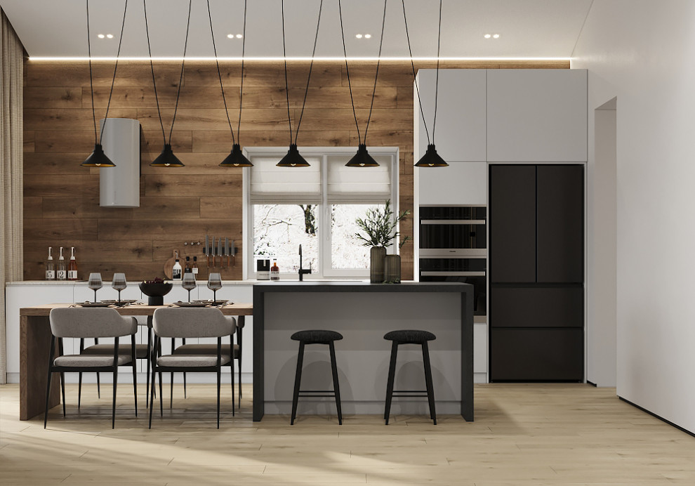 Дом для семьи в стиле минимализм 125 м². Посёлок Костюнино