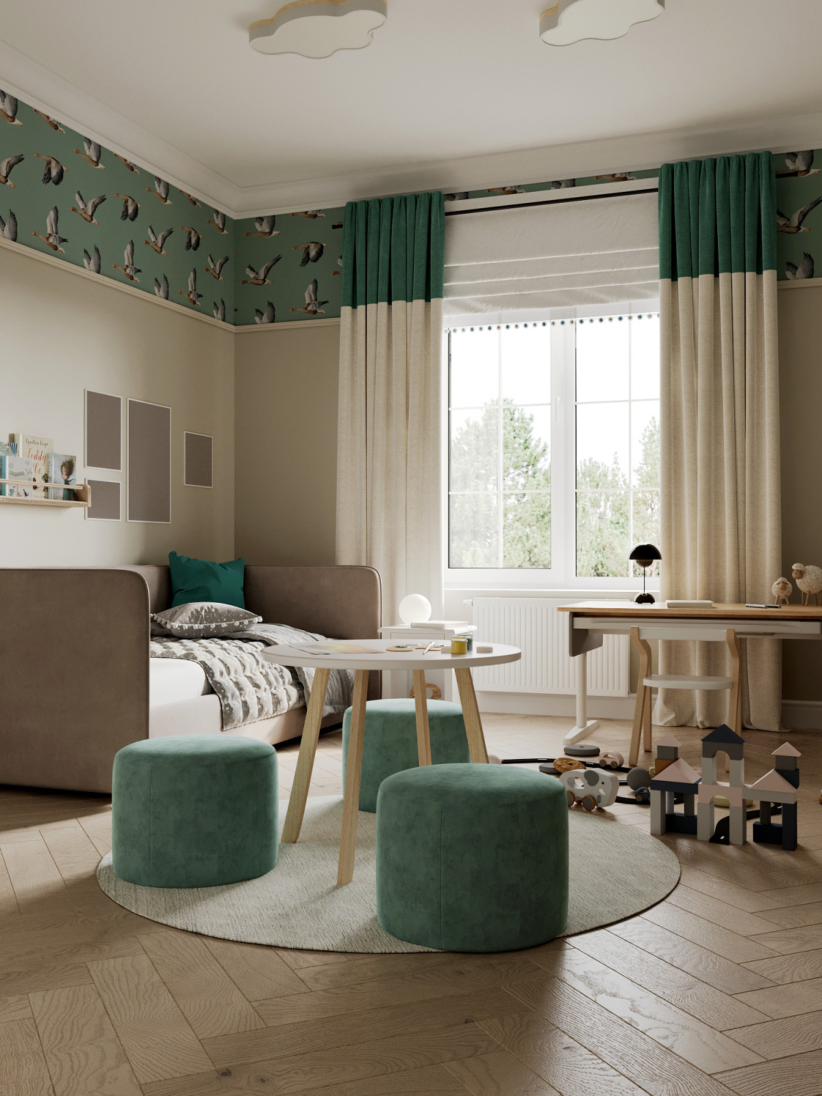 Дом с арочными окнами