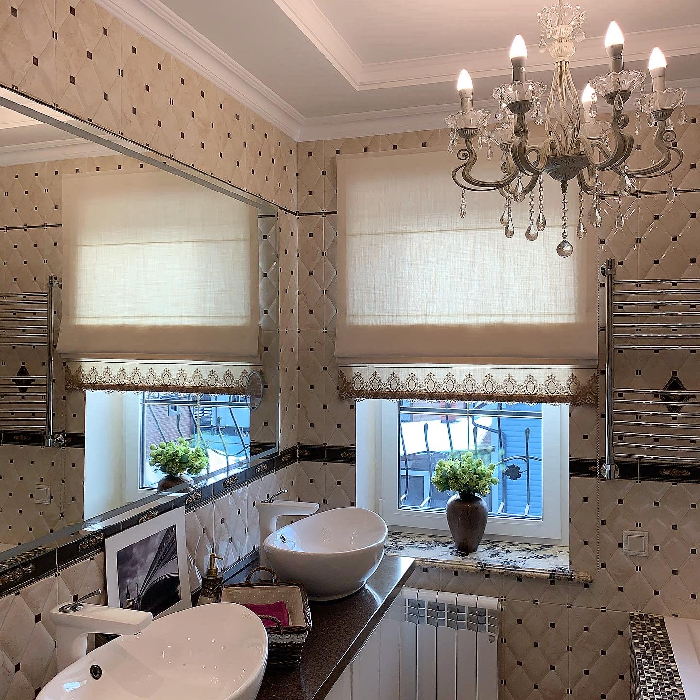 Обложка проекта: Текстильное оформление ванной комнаты в КП"Цветочный"