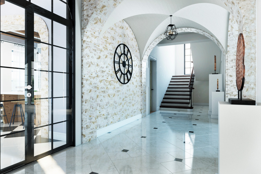 холл, лестница на второй этаж