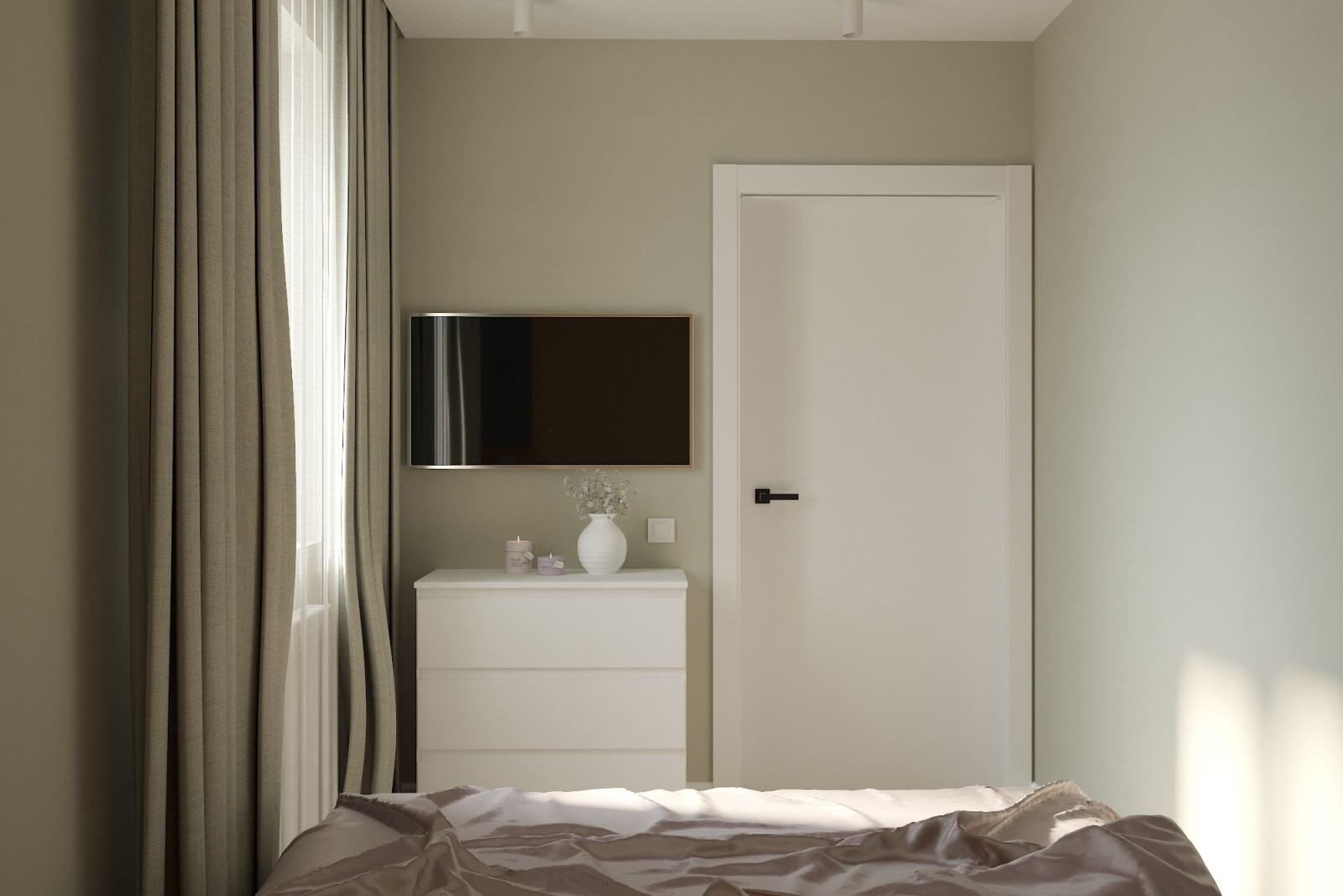 Частный дом «серые оттенки минимализма с современной классикой»