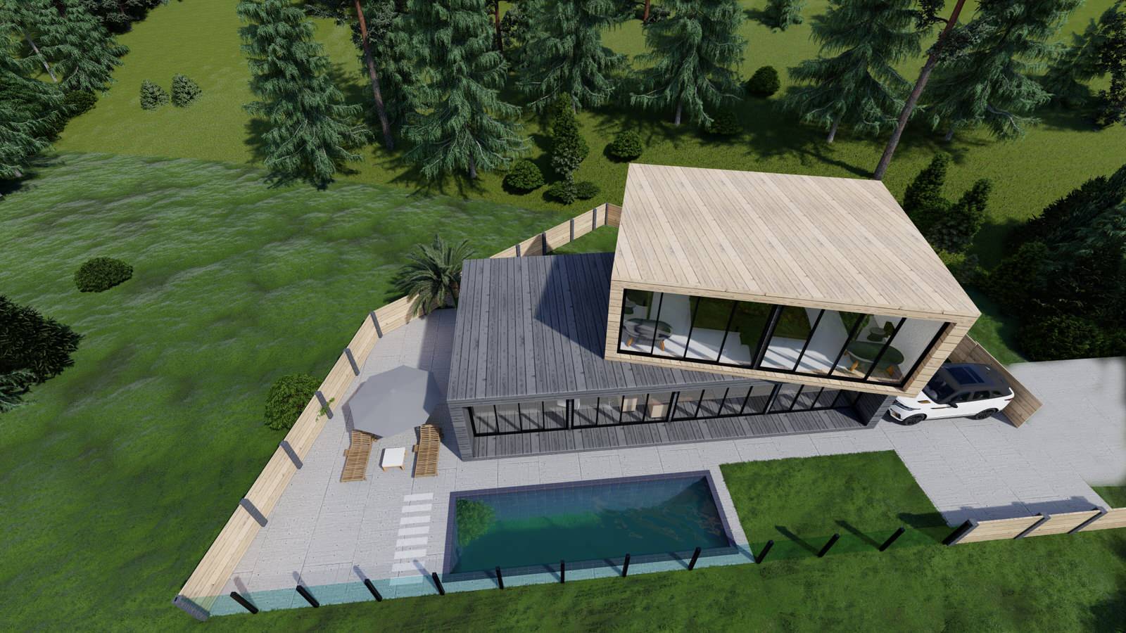 Куб-дом (S 167 м2)