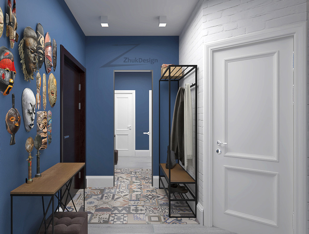 Дизайн однокомнатной квартиры в скандинавском стиле и loft