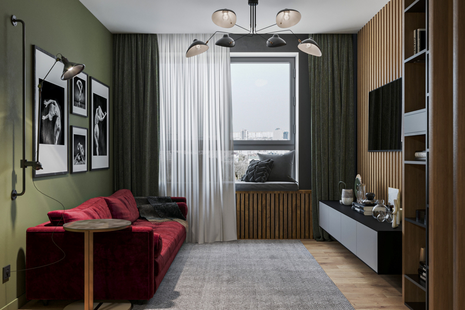 Обложка проекта: ZHK "Il'inskiye luga" kitchen-living room