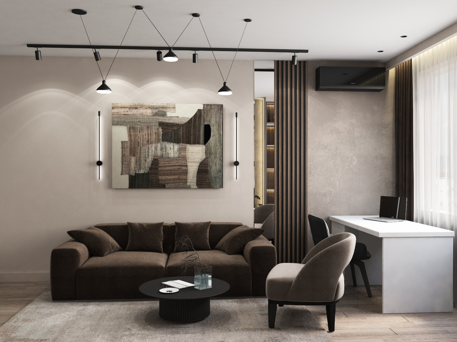 Квартира в Питере с черными акцентами