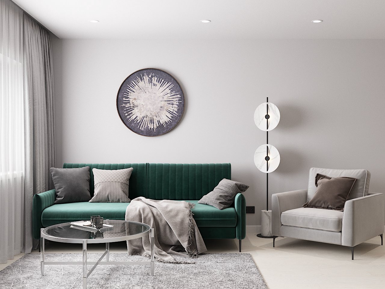 Дизайн проект гостиной