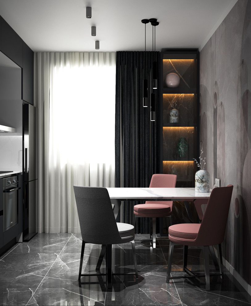 Дизайн интерьера кухни площадью 9,8м2