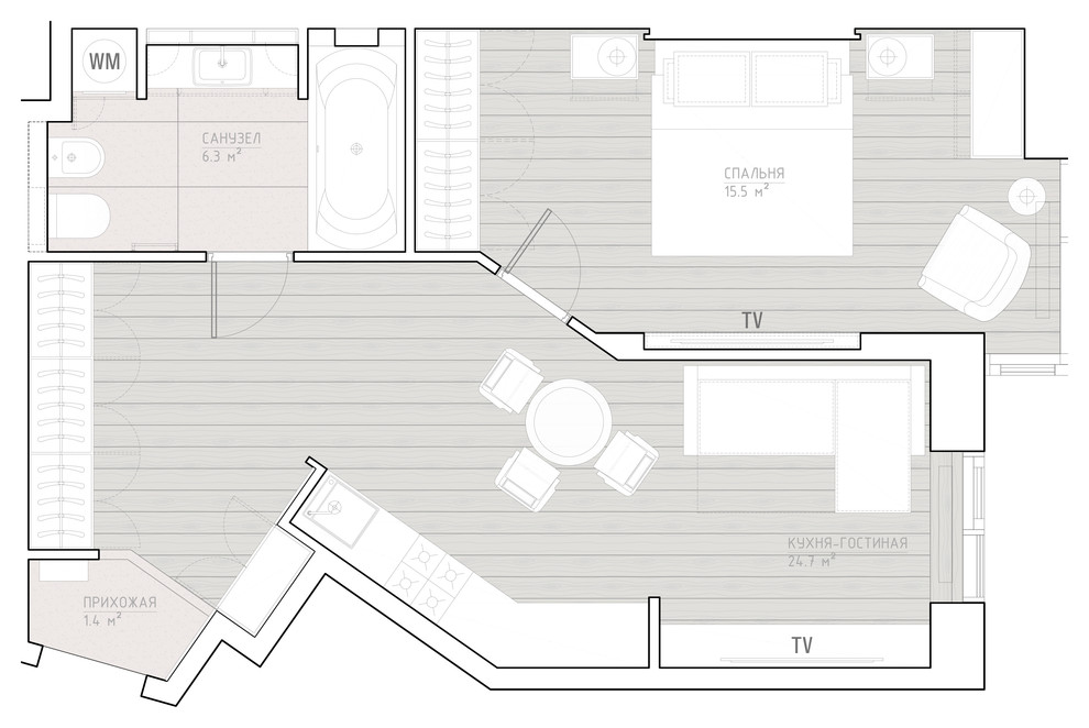 Квартира в ЖК "Новая Звезда".