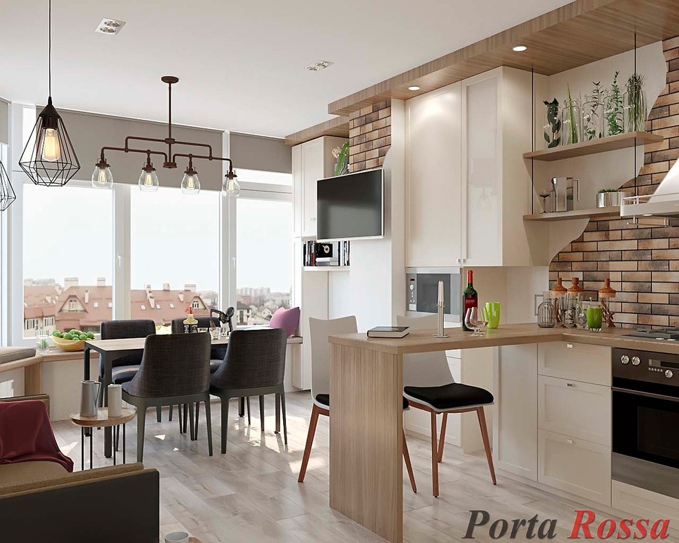 Kitchen design in Loft style