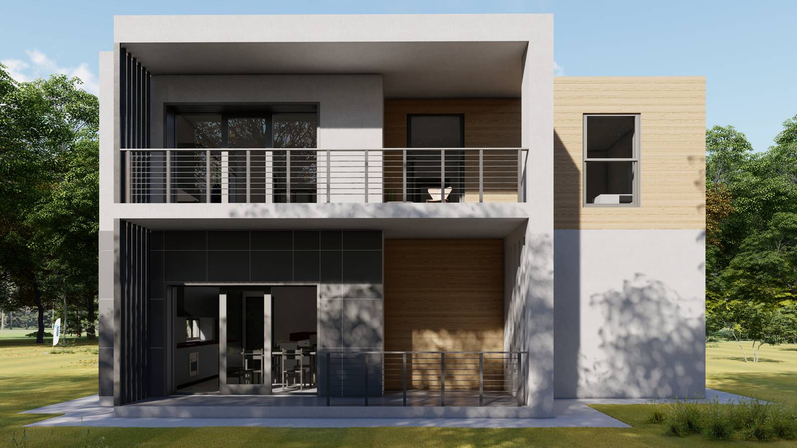 Проект ультра-современного дома в стиле Хай-тек