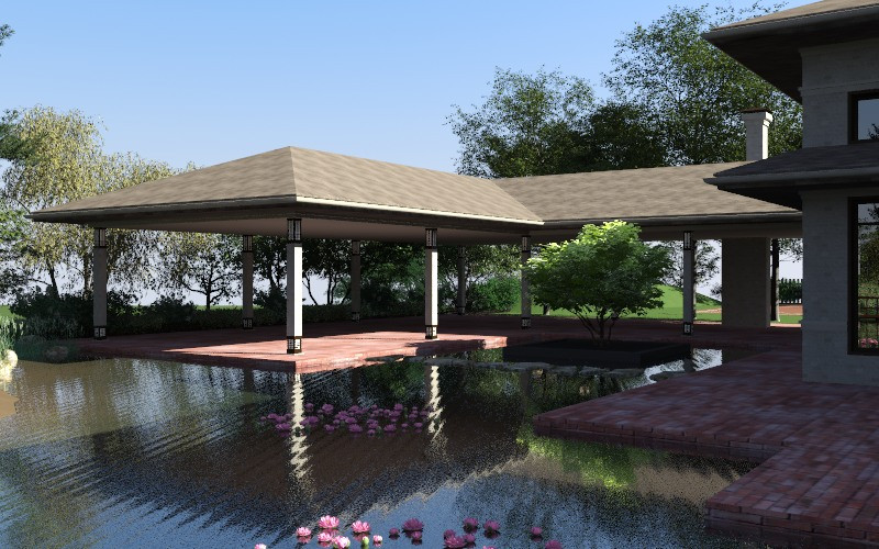 Ландшафт в поселке "Бенилюкс"