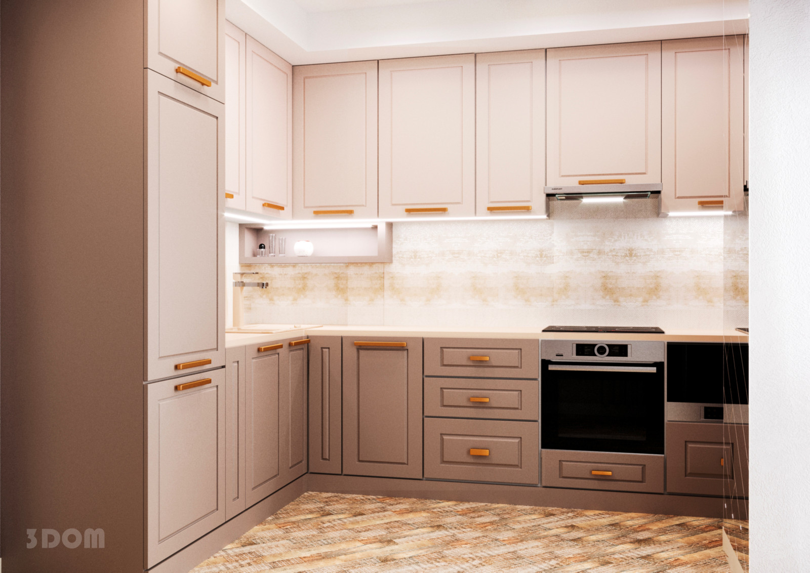 КВАРТИРА ЖК "СЕРДЦЕ РОСТОВА-2" 60кв.м | 3DOM