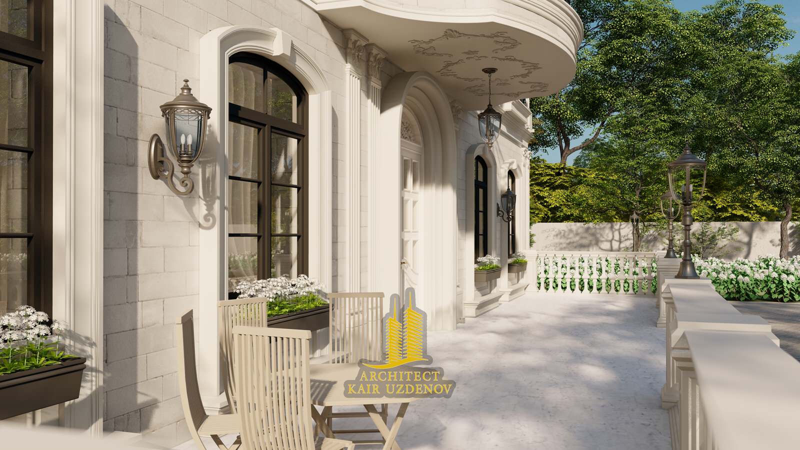 Проект дома в стиле Французский ренесанс