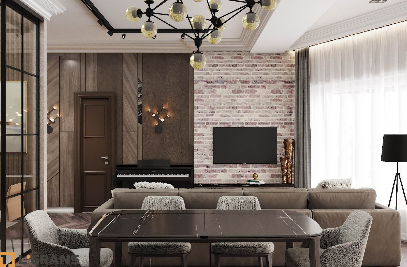 Дизайн проект интерьера квартиры в ЖК Гродеков