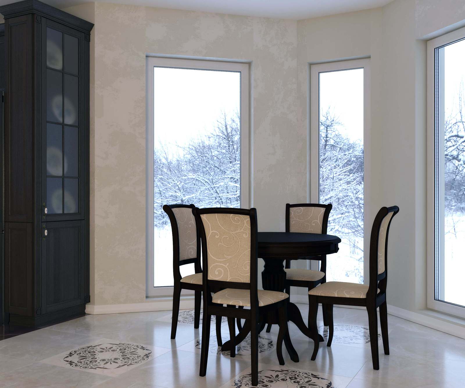 Кухня в загородном доме