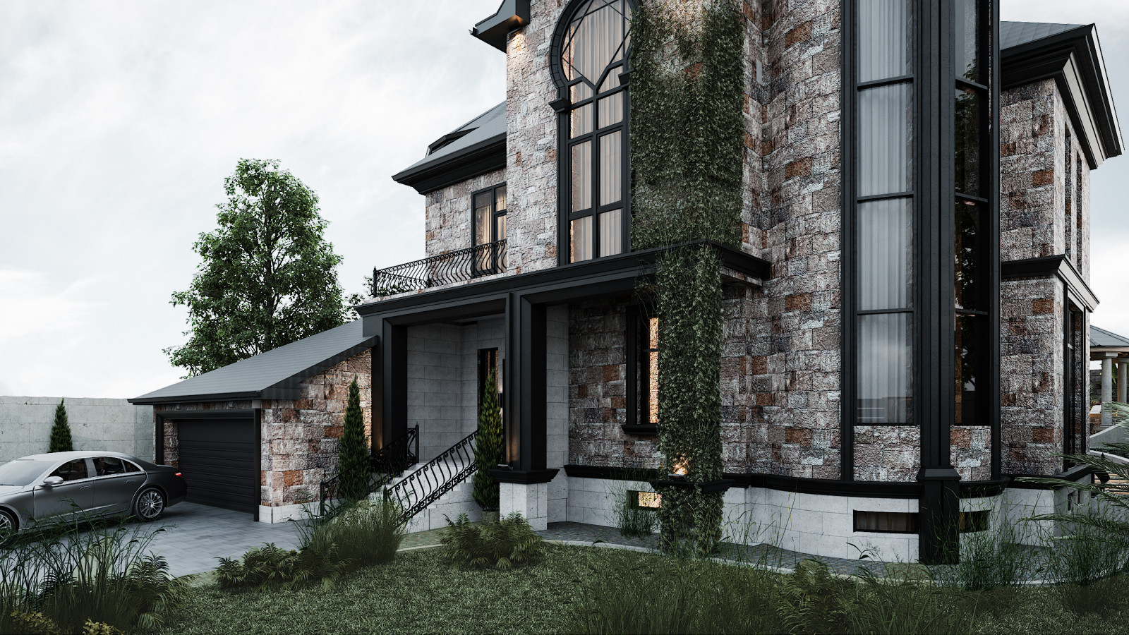 Dark Private House