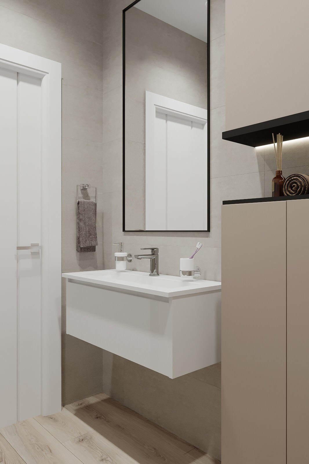 Minimalist apartment 120 m2