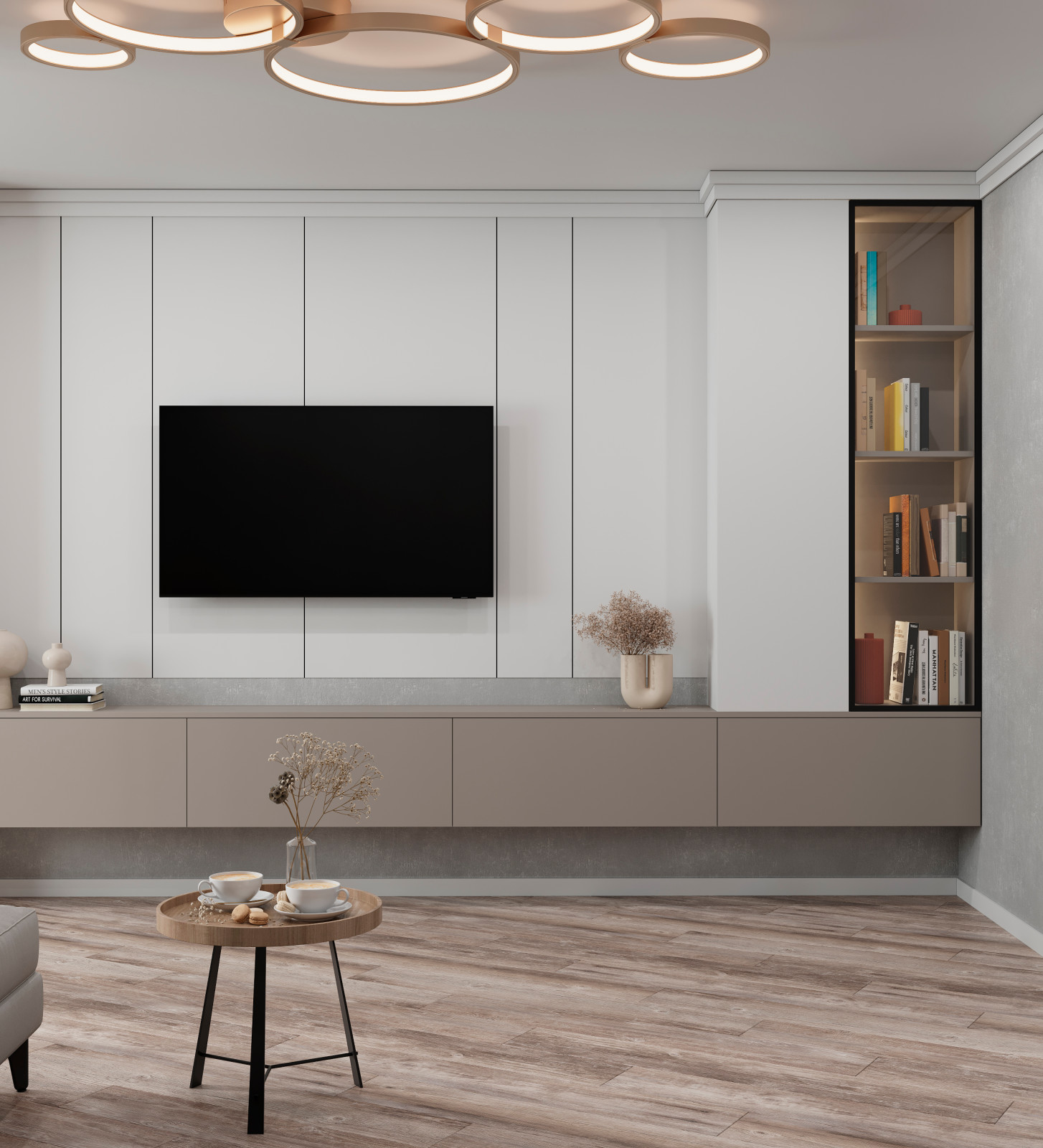 Квартира минимализм для небольшой семьи