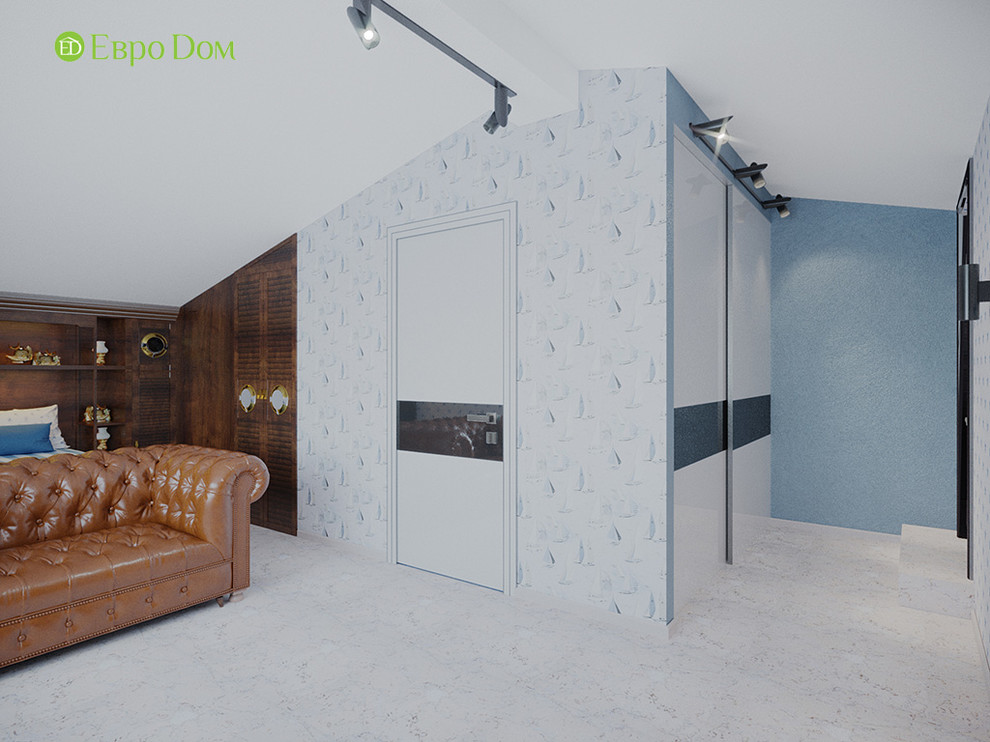 Дизайн интерьера коттеджа 490 кв. м в современном стиле