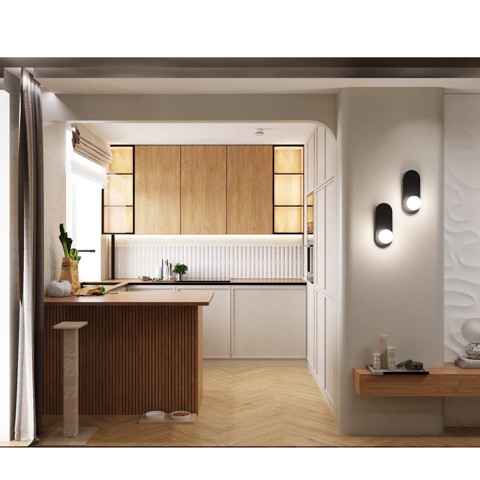 ВИЗУАЛИЗАЦИЯ ИНТЕРЬЕРА В ТЕПЛЫХ ТОНАХ