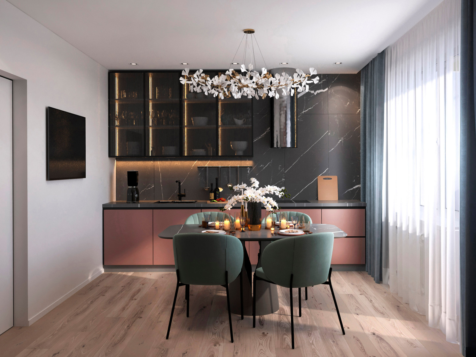 Дизайн-проект интерьеров квартиры 108 м2