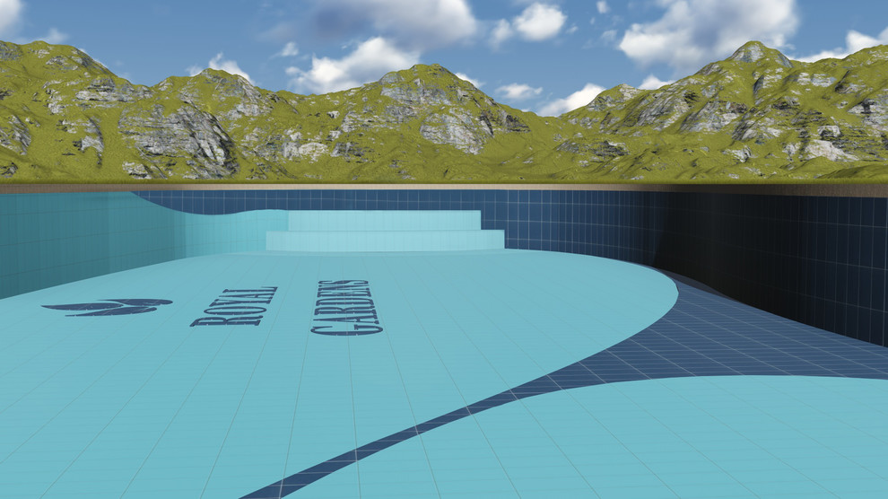 Общественный открытый бассейн ROYAL GARDENS (Базис-А, Aqualand Group)