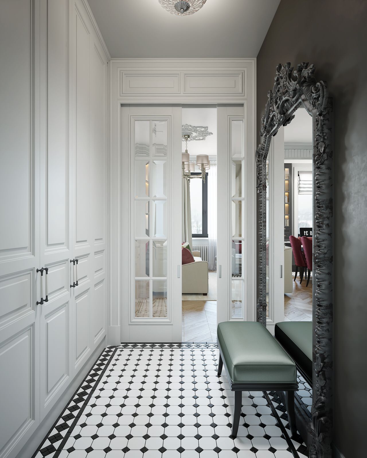 Обложка проекта: Современная классика, квартира 78м2