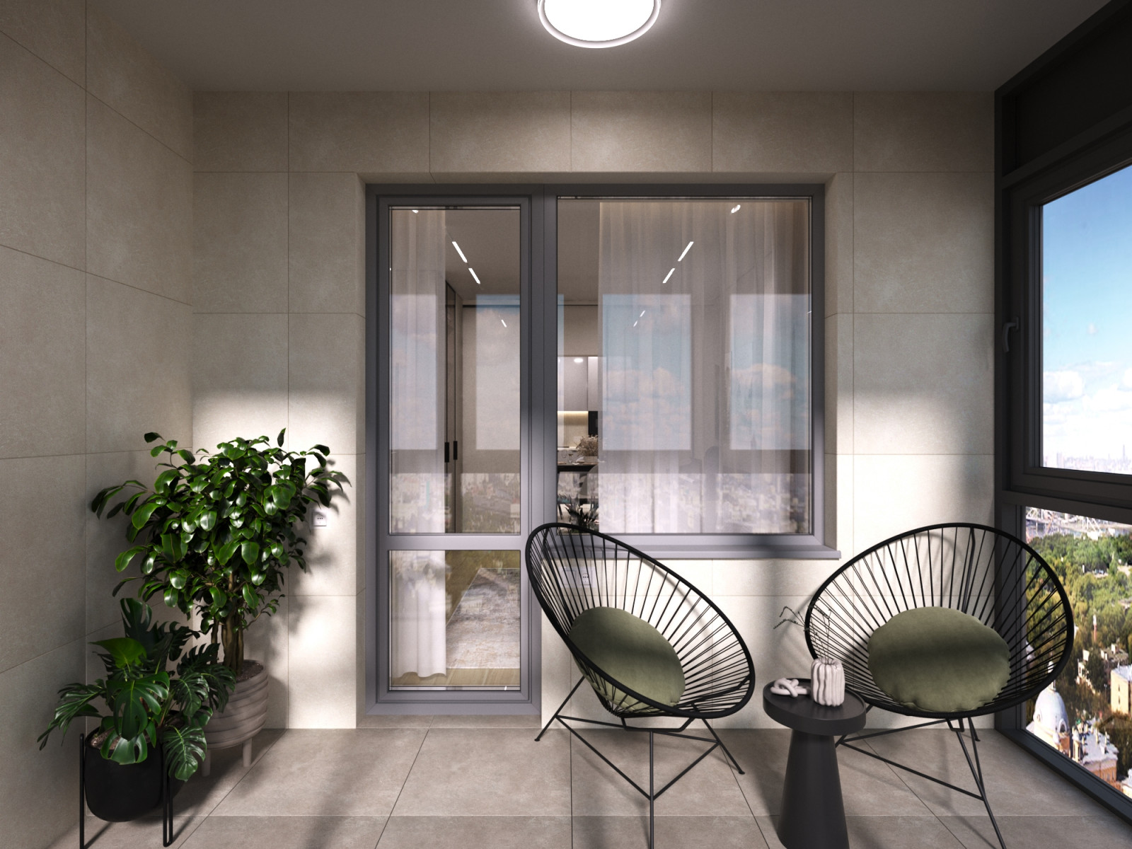 Дизайн проект двухкомнатной квартиры 60 м2