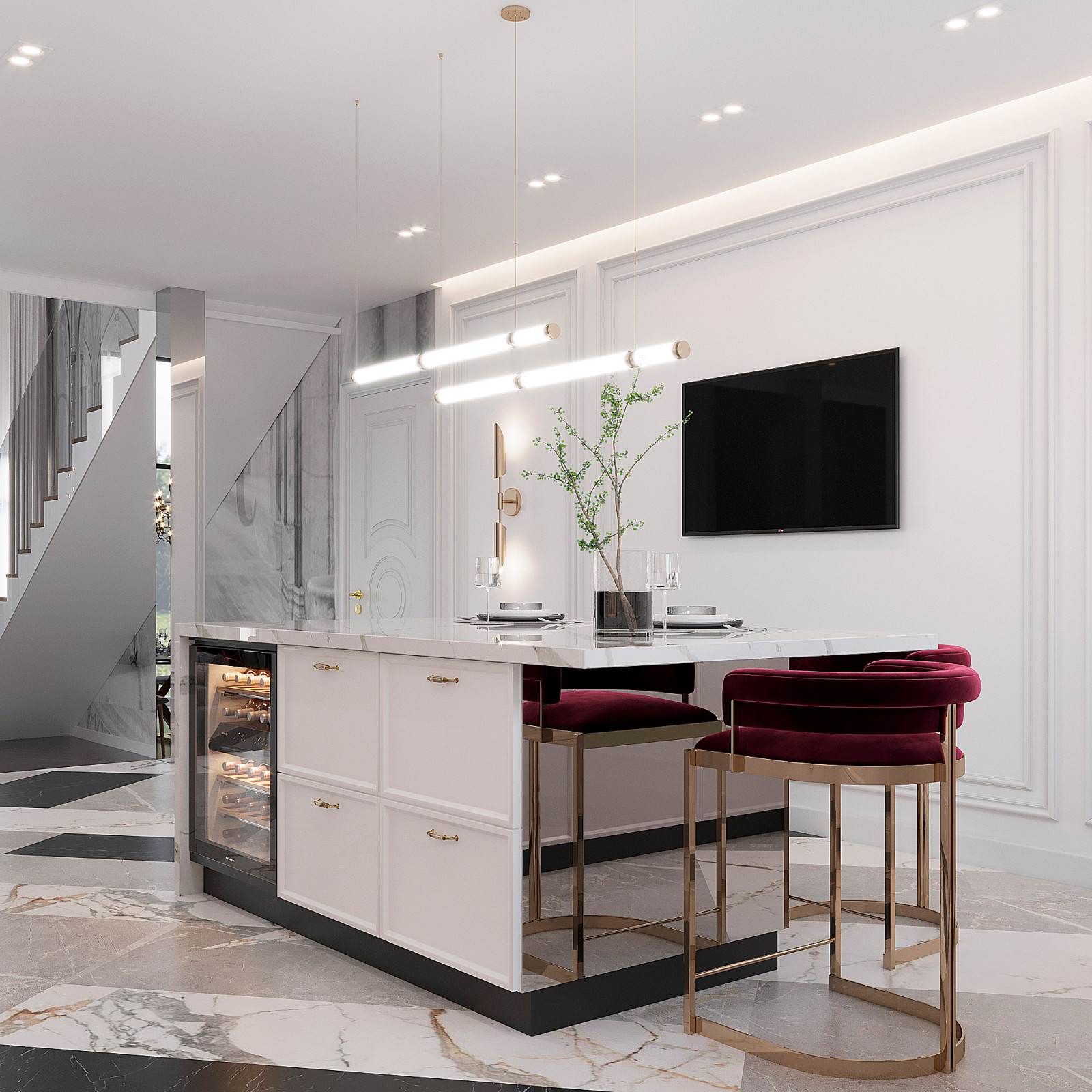 Дизайн-проект загородного дома 239 м2 в Воронеже