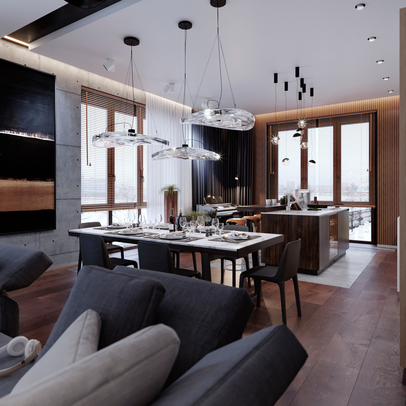 Обложка проекта: Апартаменты в ЖК Смольный Парк