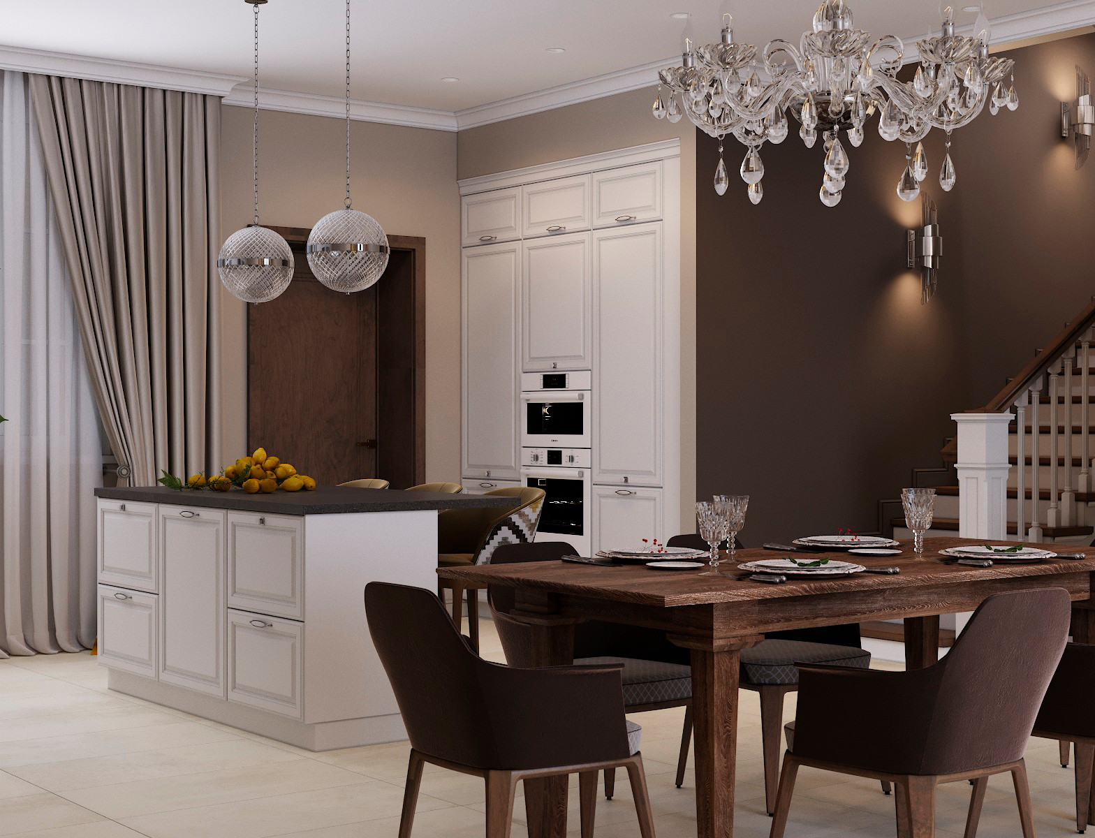 Гостиная в частном доме