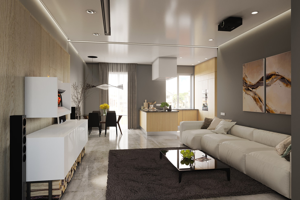 Обложка проекта: Гостиная в таунхаусе.