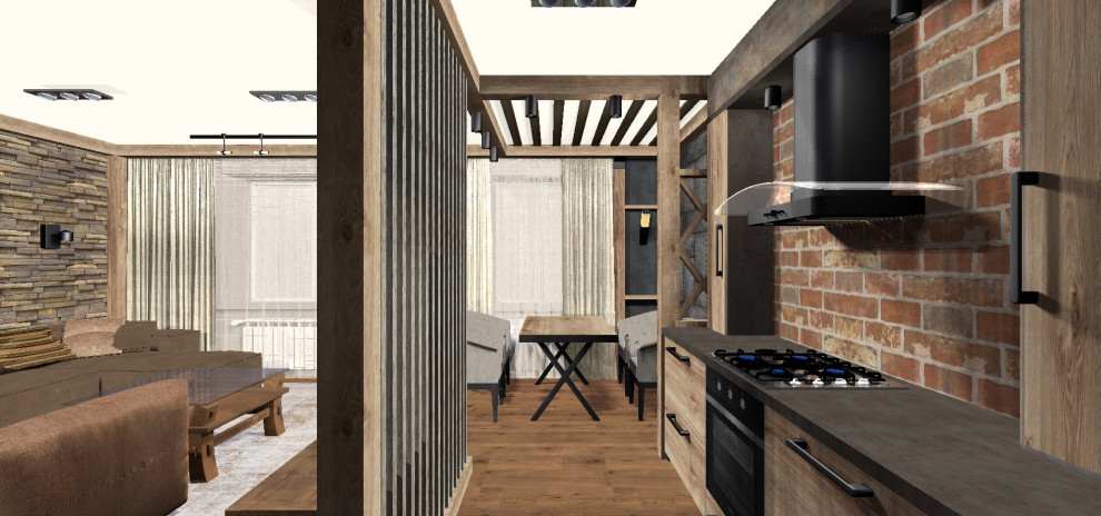 Лофт в гостиной