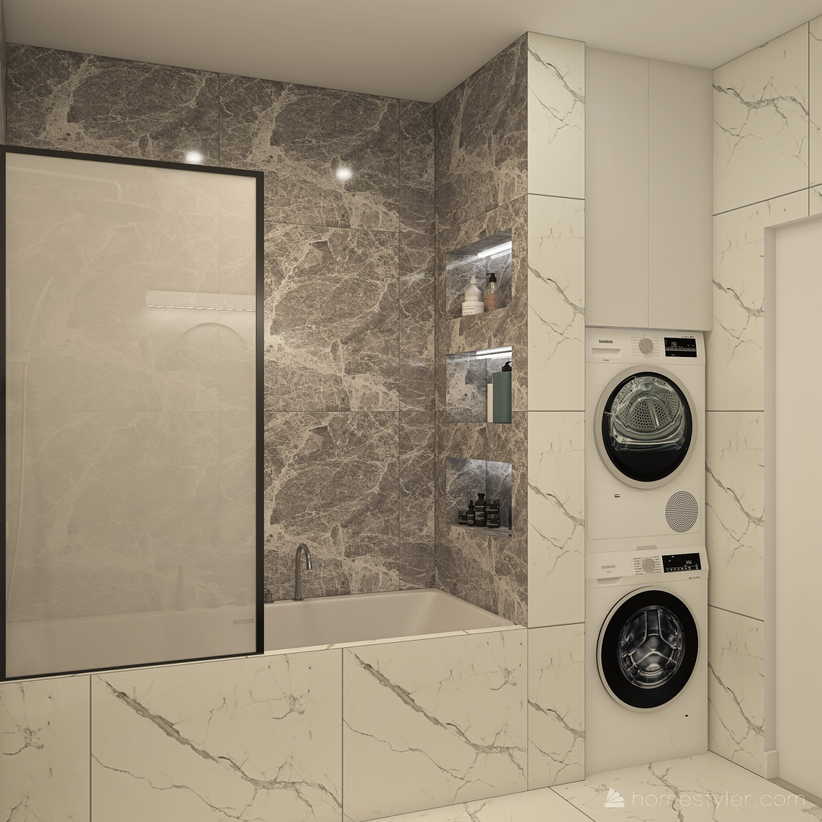 Проект двухкомнатной квартиры в современном стиле