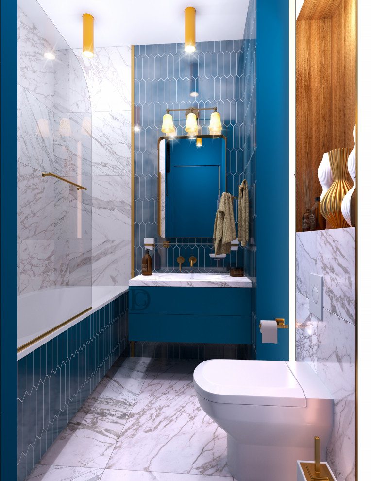 Interior design of a residential flat in The housing complex "Dynasty" at Moscow