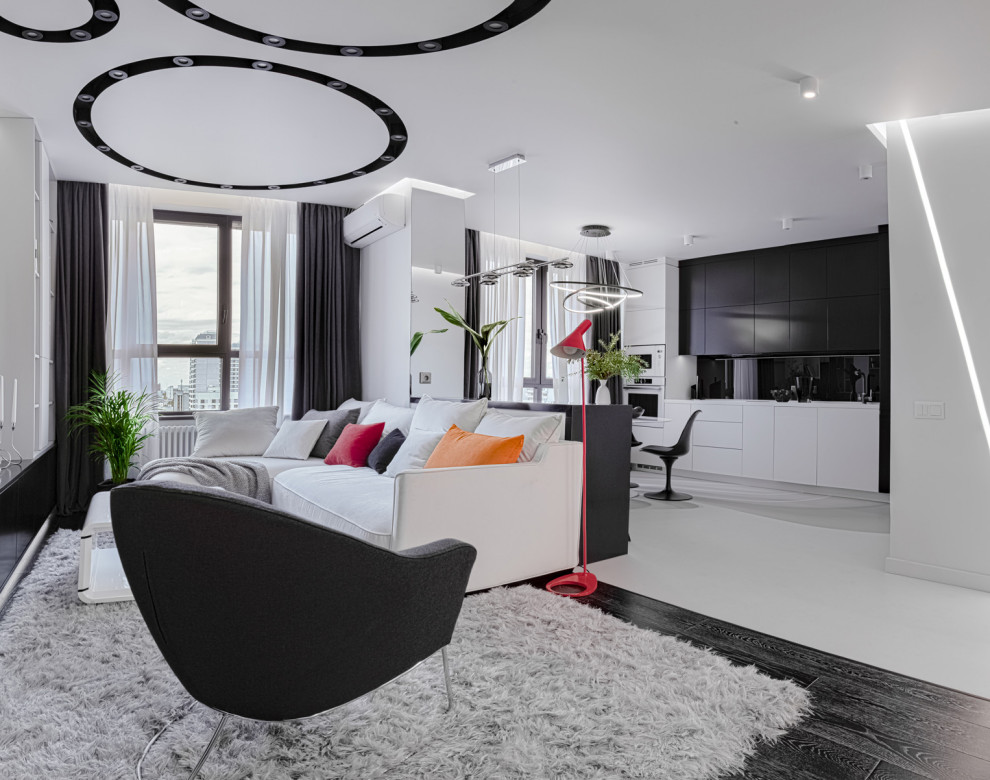 Черно белая квартира в ЖК Ясный