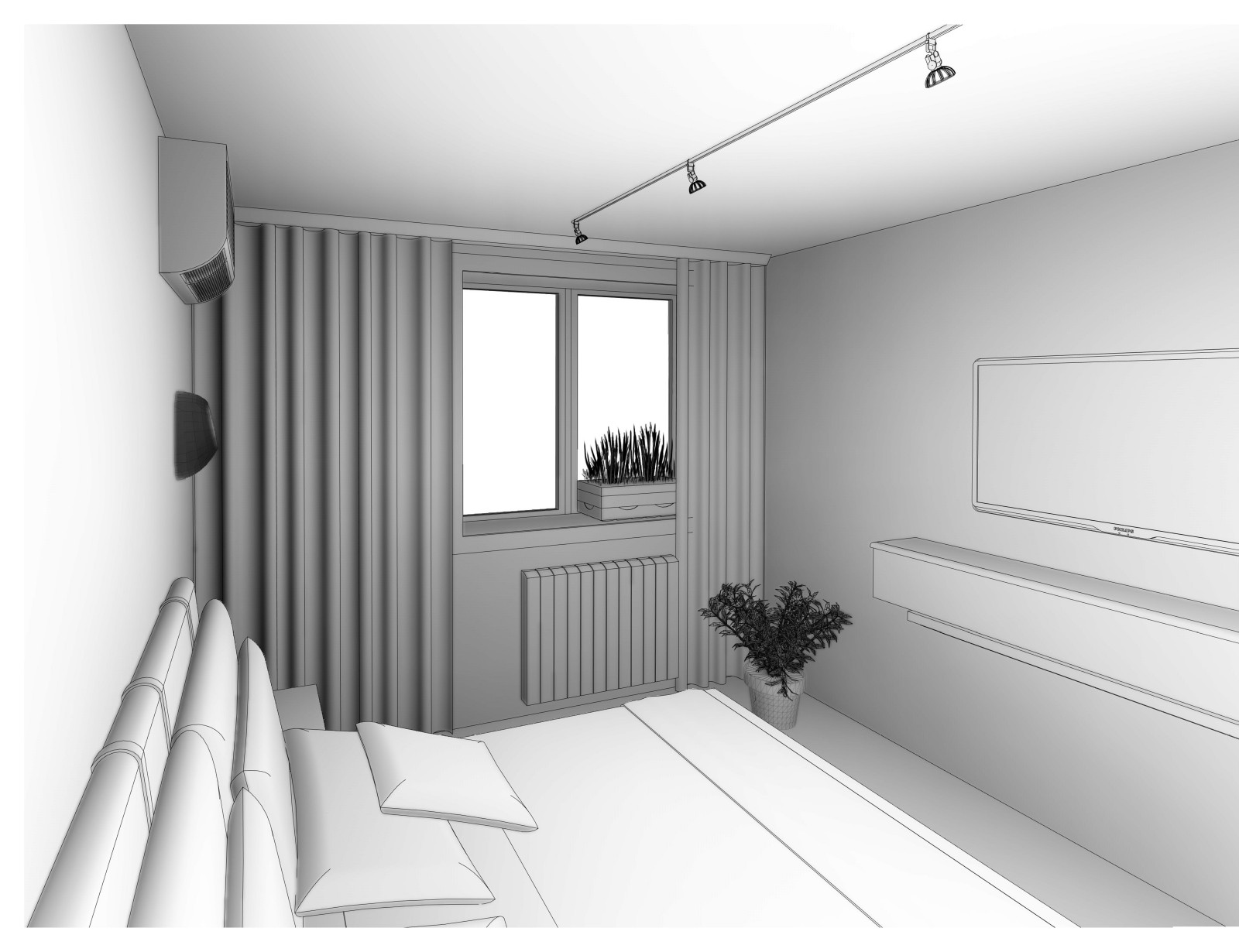 Квартира для холостяка. Москва.