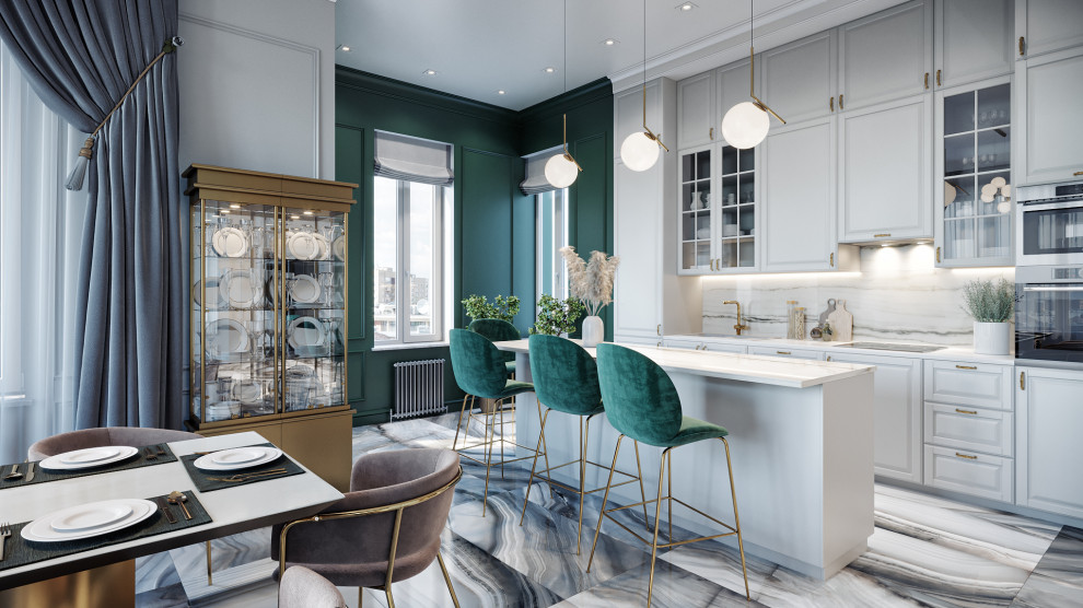 Дом  с яркими акцентами 120м