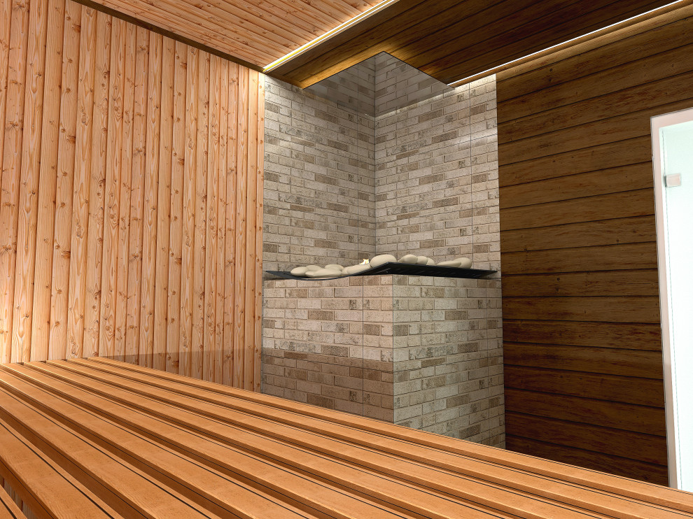 Дизайн проект коммерческого помещения с авторским надзором Сауна "Fun"