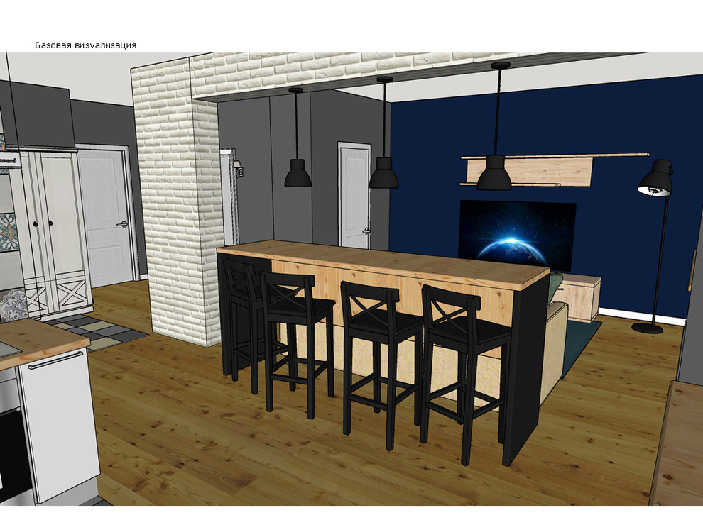 Скандинавский интерьер для молодой семейной пары