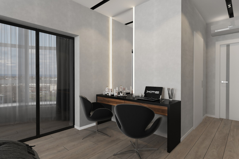 Дизайн спальни в ЖК "Флотилия", г.Краснодар