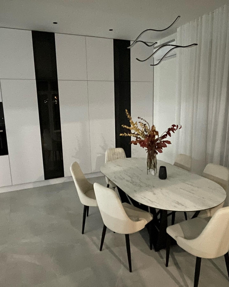 Программа "высокий бонус" в действии - кухня и гардеробная в современном стиле